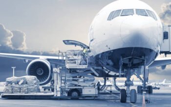loading cargo into the aircraft before departure